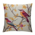 thumbnail image 1 of COMIO  Throw Pillow Case Cover Chinoiserie Birds and Flowers Romantic Floral - Soft  Pillow Case for Decorative Bedroom/Livingroom/Sofa/Farm House - Couch Pillow Cushion Covers, 1 of 5