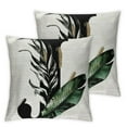 thumbnail image 1 of COMIO Throw Pillow Case Monogram Plant Pillow Covers Alphabet Initial Letter Throw Pillow Covers Bohemian Cushion Case Spring Home Decorative for Couch Bed Living Room Clearance&nbsp;2pc, 1 of 6
