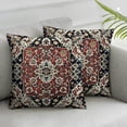 thumbnail image 1 of YANMS Throw Pillow Case of Old Persian Carpet Texture Square Cushion Cover Standard Pillowcase for Men Women Home Decorative Sofa Armchair Bedroom Livingroom 2pcs White, 1 of 6