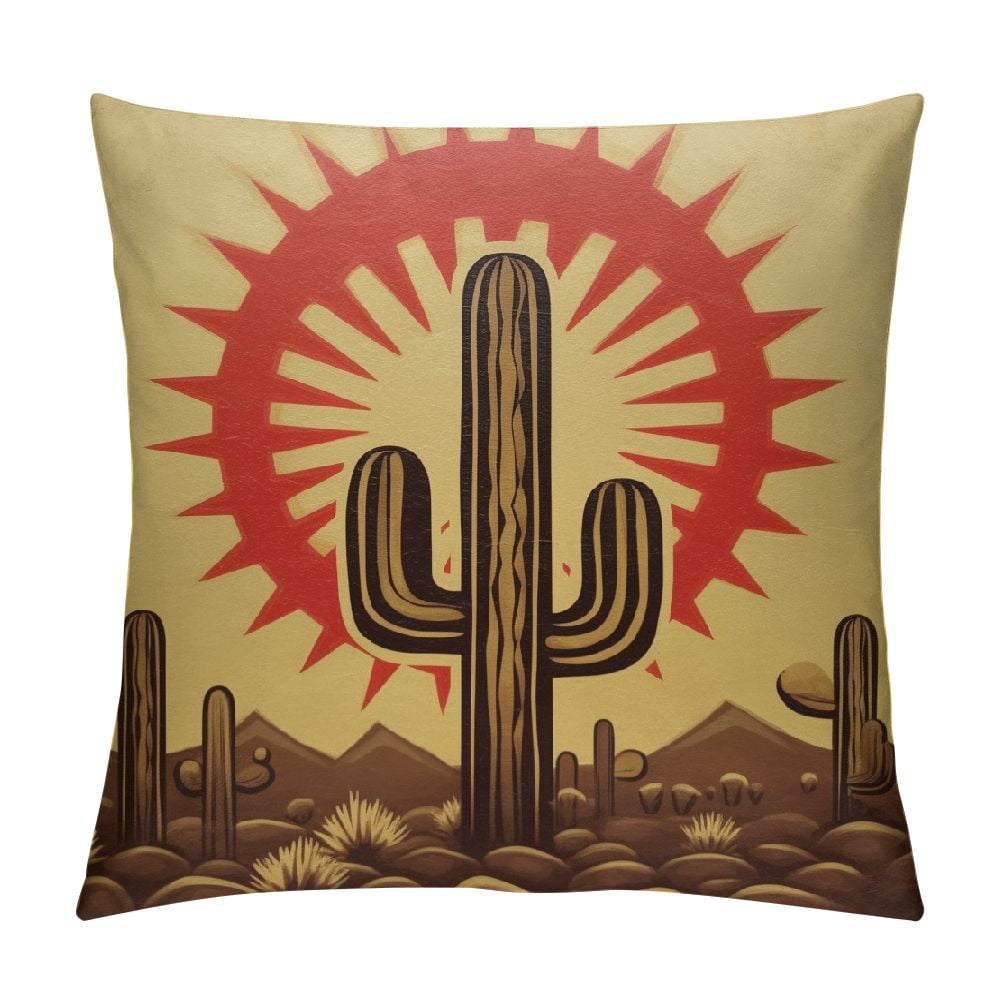 Desert Cactus Patch Quilted Sofa Cover NCU0LDH646