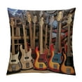 thumbnail image 1 of COMIO  Throw Pillow Cover Guitar Bass Music Musical Instruments Strings Cool Performance Show Square Pillow Case Cushion Cover for Home Car Decorative, 1 of 5