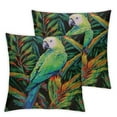thumbnail image 1 of COMIO  Throw Pillow Cover Parrot Floral Jungle Tropical Palm Leaves Plants Bird Paradise Flower Nature Square Pillow Case Cushion Cover for Home Car Decorative 2Pcs, 1 of 6