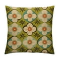 thumbnail image 1 of MLJA Throw Pillow Cover Geometric Retro Pattern Flower 1960S 1970S 60S 70S Pillowcase Home Decor Square Pillow Case Cushion Cover, 1 of 5