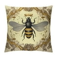 thumbnail image 1 of COMIO   Throw Pillow Covers Bee Honey Yellow Modern Vintage French Queen Entomology with Bees Decorative Pillow Cases Home Decor Square, 1 of 5