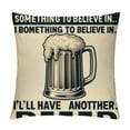 thumbnail image 1 of COMIO Throw Pillow Covers Beer Classical Quote Lettering Series Throw Pillows Cases Vintage Rustic Icons Decorative Pillow Covers Cushion Case for Home Sofa (Beer), 1 of 5