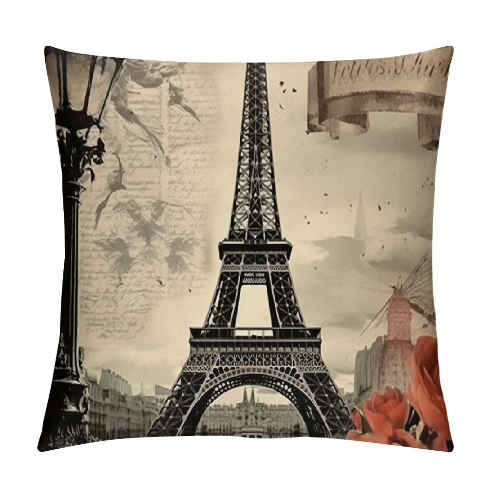 Federa Cuscino Paris 45x45 Cm: Un Angolo Di Francia Sul Tuo Divano!