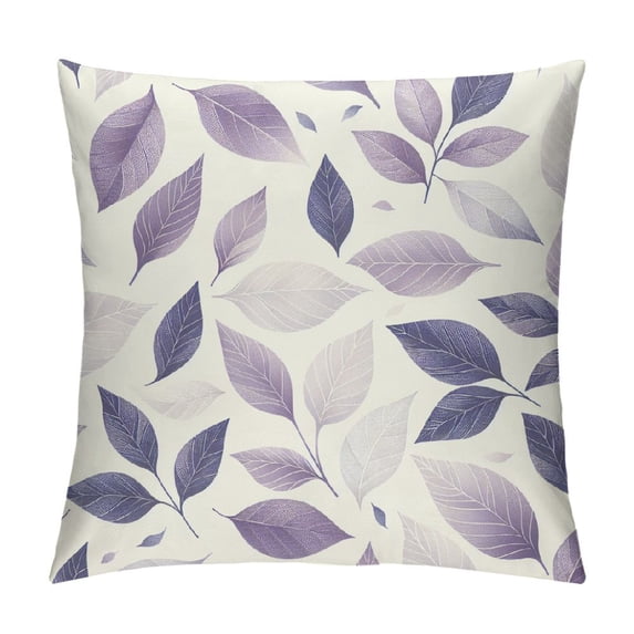 COMIO Throw Pillow Covers Gray Lavender Purple Grey Dahlia Floral Flowers Blooms Blossoms Swirly White Elegant Decorative Pillow Cases Home Decor Square Pillowcases