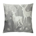 thumbnail image 1 of QZHH  Throw Pillow Covers, Pillowcase Decor for Couch Sofa Bedroom Car Living Room,Beautiful Christmas Gorgeous Deers and Snowflake, 1 of 5