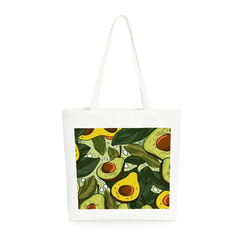 GXVUIS Life Is Golden With A Doodle Canvas Tote Bag - Large Reusable Shopping Bag For Women & Dog Lovers