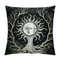 thumbnail image 1 of COMIO Tree Of Life Throw pillow Covers And Moon Pillow Covers Kids Teens Bedroom Decor Black And White Cushion;Covers Gothic Bohemian Flower Galaxy Stars Decorative, 1 of 5
