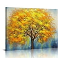 thumbnail image 1 of COMIO  Tree Wall Art Love Heart Shaped Tree of Life Picture Painting Prints Orange Modern Abstract Artwork Home Office Living Room Bedroom Decoration, 1 of 4
