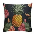 thumbnail image 1 of COMIO  Tropical Flowers with Pineapple Throw Pillow Cover Summer Palm Leaf Jungle Plant Foliage Pillow Case Square Cushion Decorative for Couch Bed Home, 1 of 5