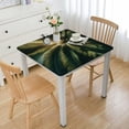 thumbnail image 1 of COMIO Tropical Palm Leaves Summer Leaf Hawaii California Tree Outdoor Fitted Tablecloth White, 1 of 7