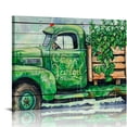 thumbnail image 1 of COMIO  Truckload Of Luck St Patrick's Day Farmhouse Canvas Wall Art, Design, 1 of 5