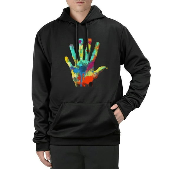 COMIO Unisex Colorful Graphic Hoodies 3D Print Cool Sweatshirt Cool Design with Pocket for Men and Women