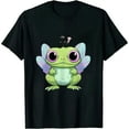 thumbnail image 1 of COMIO UwU Meme Cottagecore Aesthetic Cute Fairy Frog Mushroom T-Shirt, 1 of 3
