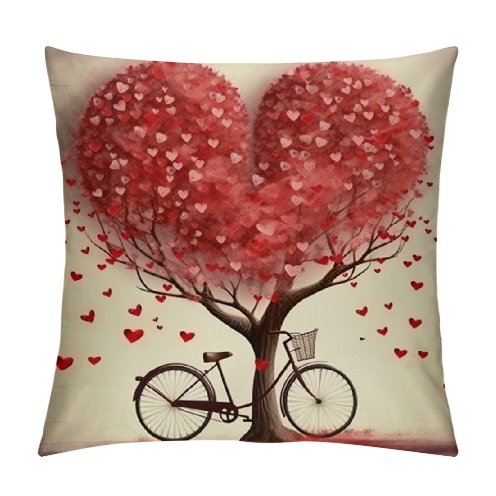 COMIO Valentines Day Pillow Covers Valentines Day Decor for Home Red