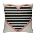 thumbnail image 1 of QZHH Valentines Day Pillow Covers, Valentines Decor Pillowcase Stripes Pink Love Heart Valentines Throw Pillows Anniversary Decorative Outdoor Cushion Case for Sofa Couch, 1 of 5