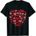thumbnail image 1 of COMIO Valentines Day Shirts Women Men Cute Love Heart T-Shirt, 1 of 3