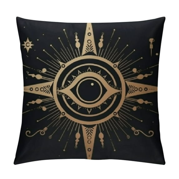 MLJA Venus*L,Mysterious Divination Pink Gold of Wisdom,Sun & Moon Mandala Throw Pillow Covers,One-Side Printed