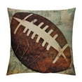 thumbnail image 1 of COMIO  Vintage American Football Pillow Covers Ball Games Sport Lover Rugby Pattern Pillow Case Cushion Cover Decoration Home Couch Bed  (Rugby 01), 1 of 5