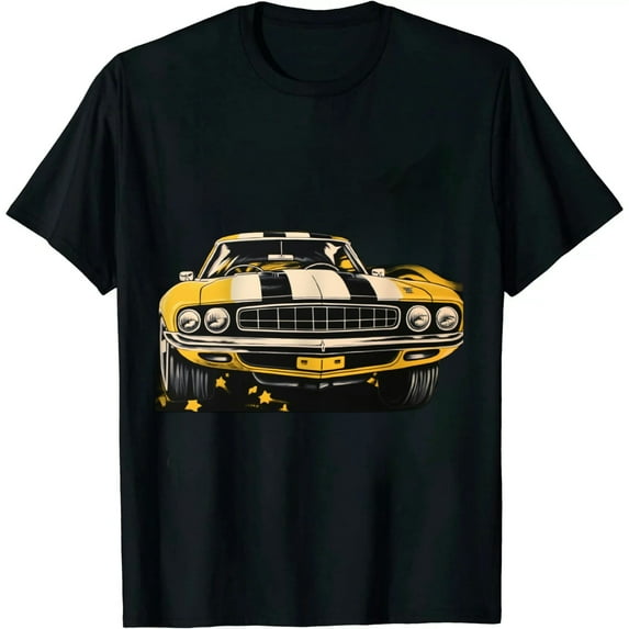 COMIO Vintage American Muscle Car Racing T-Shirt