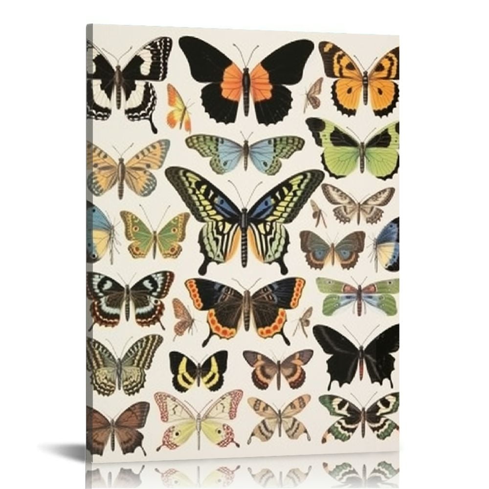 COMIO Vintage Butterfly Poster Hanger Frame, Cottagecore Room Decor