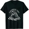 thumbnail image 1 of COMIO Vintage Groundhog Day Gift Ground Hog Shadow Silhouette T-Shirt, 1 of 3