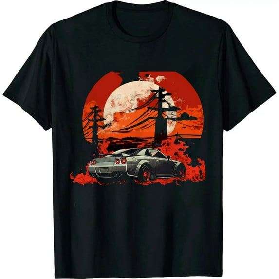 COMIO Vintage Japanese Streetcar Racing Turbo Sports Car T-Shirt
