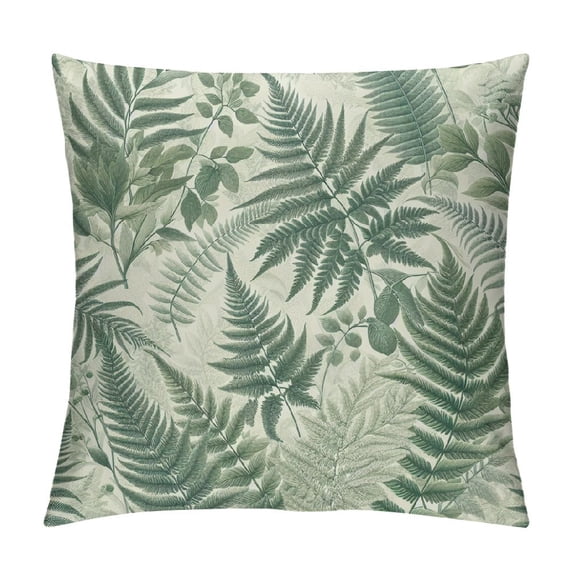 QZHH Vintage Leaves Pillow Covers Throw Pillow Covers Leaves Decorative Pillow Case Modern Home Decor for Sofa Couch Bed