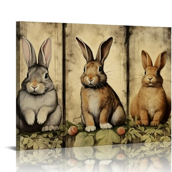 COMIO Vintage Wall Decor Bunny Rabbit Poster,Motivational Quote,Vintage Wall Art,Home Decor Retro Tin Signs,Kitchen Decor Vintage,Wall Decor For Bars,Restaurants,Cafes,Home Beer