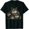 thumbnail image 1 of COMIO WOLF PACK T-Shirt Funny Vintage, 1 of 3