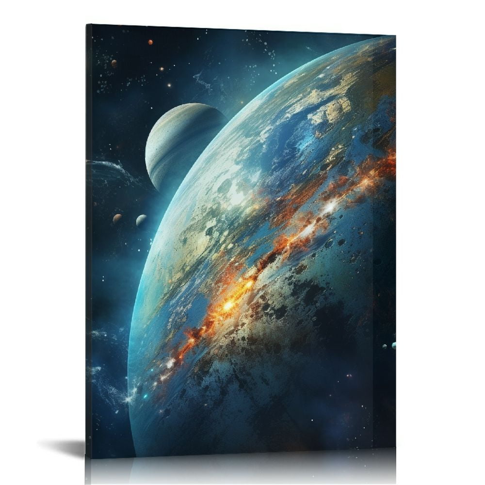 COMIO Wall Art for Bedroom Outer Space Canvas Wall Art Universe