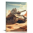 thumbnail image 1 of COMIO  Wall Art for Living Room Tank Picture Prints on Canvas Aircraft Poster Paintings Modern Home Decor Canvas Wall Art for Living Room Bedroom Posters and Prints Ready to Hang, 1 of 4