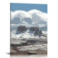 thumbnail image 1 of COMIO  Wall Art Prints Winter Sunset Snow Landscape Nature Mountains Photography Pictures Glacier Ground Scene Snow Forest Photos Room Wall Decor Bedroom Art Home Decor, 1 of 4