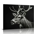 thumbnail image 1 of COMIO Wall Art for Living Room Bedroom Deer Pictures Poster Print Animal Canvas Painting Decor With Framed, 1 of 4
