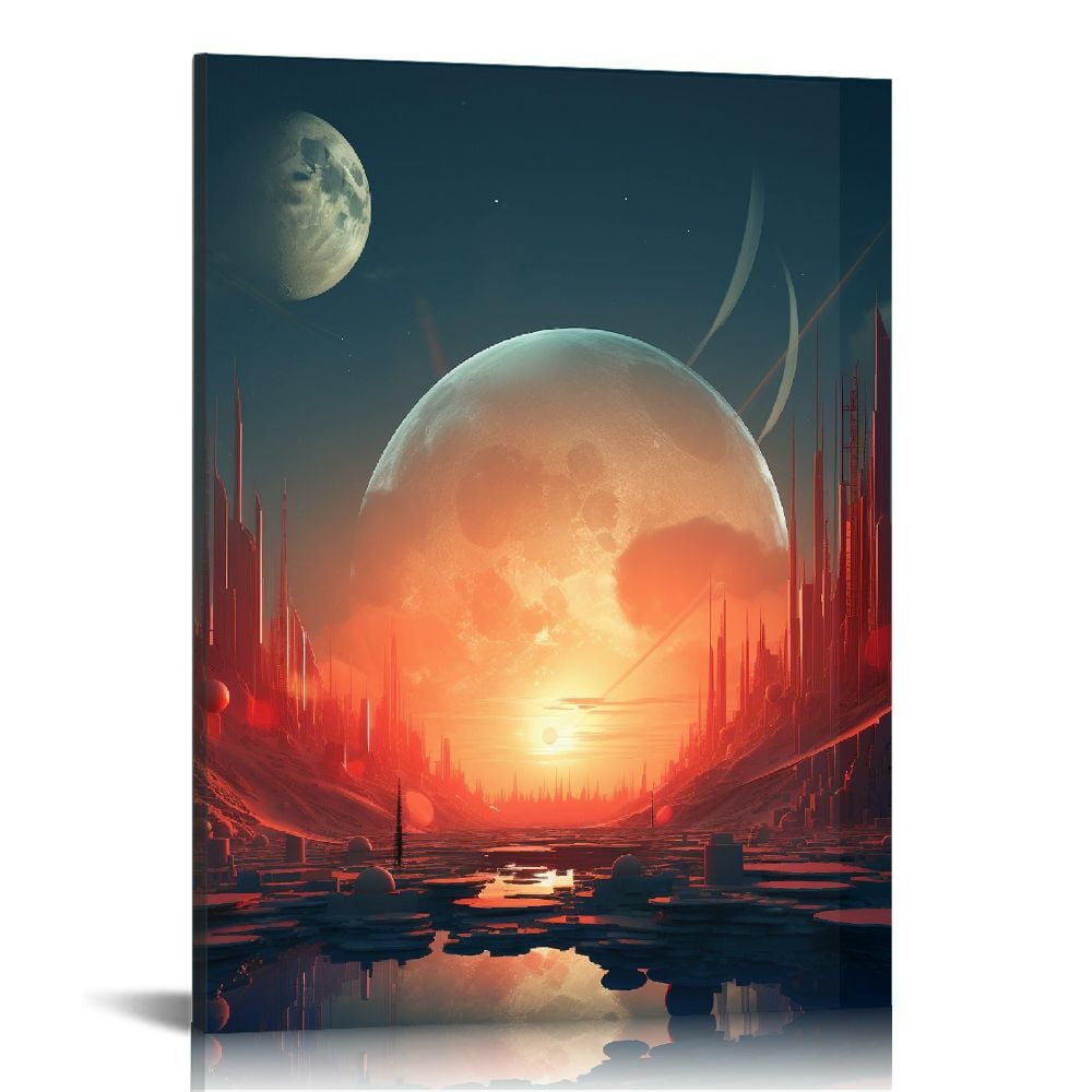 COMIO Wall Premium Photographic Print Earth From Space, Satellite Image ...