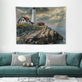 thumbnail image 1 of COMIO  Wall Tapestry Coastal Cape Awaresome Elizabeth Sky Lighthouse Rocks Sunset Parks Outdoor Trendy Design Headlight Tapestry Wall Hanging Bedding Tapestry for Bedroom, 1 of 7