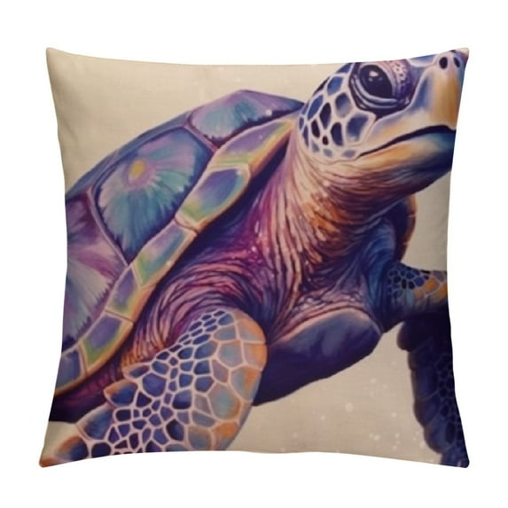 COMIO  Watercolor Animal Print Square Decorative Throw Pillow Case Cushion Cover