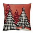 thumbnail image 1 of COMIO Watercolor Christmas Tree Pillow Covers Red Black White Buffalo Plaid Decorative Pillow Cases Xmas Holiday Square Throw Pillows Home Decor For Sofa Couch Bedroom Porch Outdoor, 1 of 5