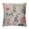 thumbnail image 1 of COMIO Watercolor Flower Pillow Cover Floral Abstract Pink Grey Blossom Spring Rose Pillow Cover Throw Pillow Case Cushion Cover Pillowcase for Sofa Home Bed Decorative, 1 of 5