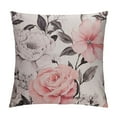 thumbnail image 1 of COMIO Watercolor Flower Pillow Cover Floral Abstract Pink Grey Blossom Spring Rose Pillow Cover Throw Pillow Case Cushion Cover Pillowcase for Sofa Home Bed Decorative, 1 of 5