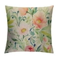 thumbnail image 1 of QZHH  Watercolor Flowers Print Farmhouse Décor Colorful Vintage Floral Decorative Throw Pillow Cover Sofa Couch, 1 of 5