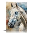 thumbnail image 1 of COMIO  Watercolor Horse Wall Art,White Horse Canvas Wall Art,Horse Wall Decor,Horse Decor,Horse Pictures,Horse Pictures Wall Decor,Gifts for Horse Lovers, 1 of 5
