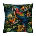 thumbnail image 1 of COMIO Watercolor Parrot Throw Pillow Cover Macaw Bird Tropical Jungle Leaf Floral Botanical Palm Tree Pillow Case Decorative Square Cushion for Home Couch Bed, 1 of 5