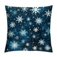 thumbnail image 1 of MLJA and A Happy New Year Dark Blue Throw Pillow Covers Farmhouse Holly Berries Pillowcase Decorations Christmas Snowflake Holiday for Home Couch, 1 of 5
