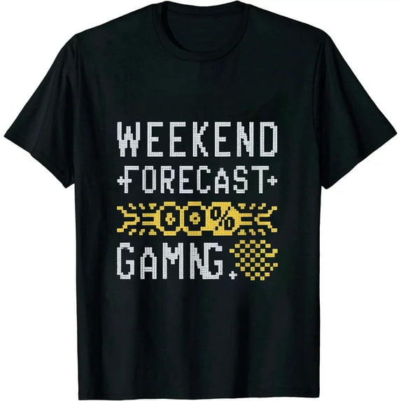 COMIO Weekend Forecast 100% Chance Of Gaming Video Gamer Player T-Shirt