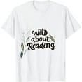 thumbnail image 1 of COMIO Wild About Reading Books Reader Lover Animals Leopard  T-Shirt, 1 of 3