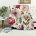 thumbnail image 1 of COMIO Wildflowers Floral Throw Blanket Colorful Watercolor Poppy Cornflower and Chamomile Decorative Soft Warm Cozy Blanket Plush Throws ​Blankets, 1 of 6