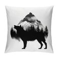 thumbnail image 1 of MLJA Wildlife Animal Bear Deer Elk Decorative Throw Pillow Cover, Wild Animal Gifts for Women Men Boys, Forest Woodland Adventure Pillow Case RV Bed Sofa Decor, 1 of 5